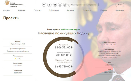 Как Фонд президентских грантов книгу про фашистского прихвостня профинансировал